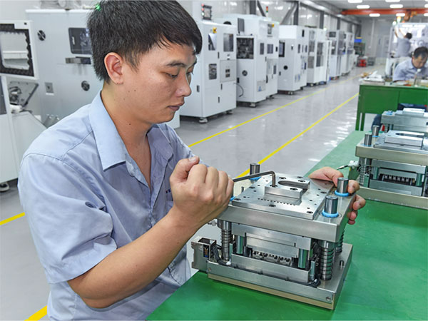 切筋成型系统装配